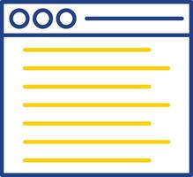 Web Line Two Color Icon vector