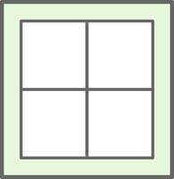 Window Fillay Icon vector