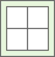 Window Fillay Icon vector