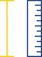 Measurement Line Two Color Icon vector