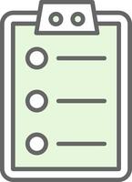 To Do List Fillay Icon vector