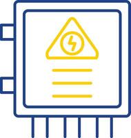 Fuse Box Line Two Color Icon vector