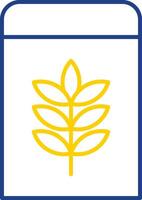 Flour Line Two Color Icon vector