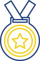 Medal Line Two Color Icon vector