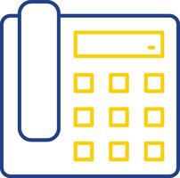 Telephone Line Two Color Icon vector