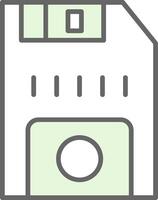 Floppy Disk Fillay Icon vector