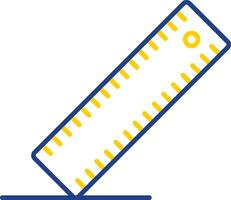 Ruler Line Two Color Icon vector