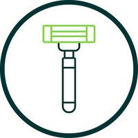 Razor Line Circle Icon vector