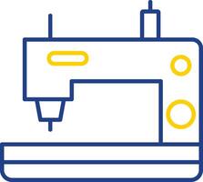 Sewing Machine Line Two Color Icon vector