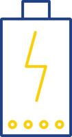 Power Line Two Color Icon vector