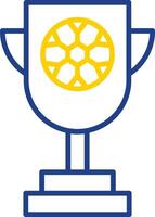 Trophy Line Two Color Icon vector