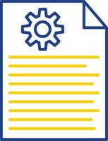 Report Line Two Color Icon vector