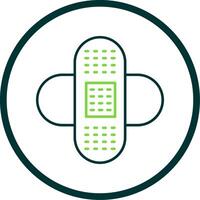 Bandages Line Circle Icon vector