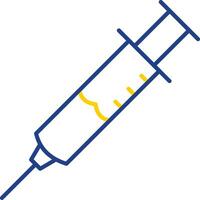 Injection Line Two Color Icon vector