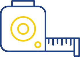 Tape Measure Line Two Color Icon vector