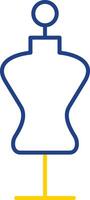 Mannequin Line Two Color Icon vector