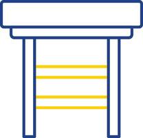 Stool Line Two Color Icon vector