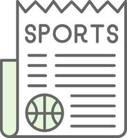 Sports News Fillay Icon vector