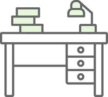 Desk Fillay Icon vector