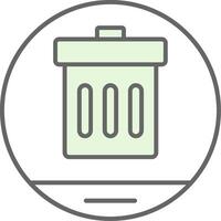 Garbage Fillay Icon vector