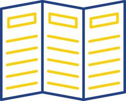Brochure Line Two Color Icon vector