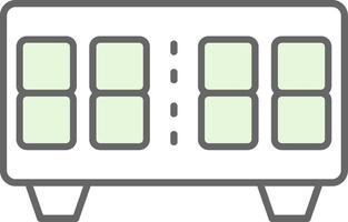 Digital Clock Fillay Icon vector