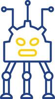 Robotics Line Two Color Icon vector