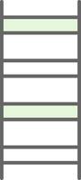 Ladder Fillay Icon vector