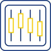 Diagram Line Two Color Icon vector