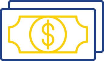 Money Line Two Color Icon vector