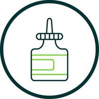 Glue Line Circle Icon vector