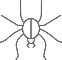 araña relleno icono vector