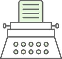 Typewriter Fillay Icon vector