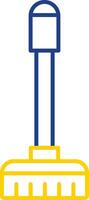 Floor Mop Line Two Color Icon vector