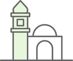 mezquita relleno icono vector