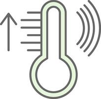 Smart Temperature Fillay Icon vector