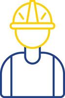 Worker Line Two Color Icon vector