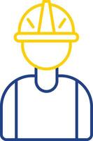 Worker Line Two Color Icon vector