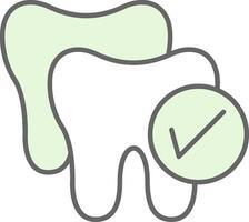 Dental Checkup Fillay Icon vector