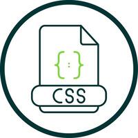 Css Line Circle Icon vector