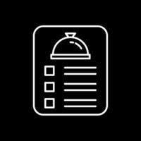Menu Line Inverted Icon vector