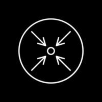 Minimize Line Inverted Icon vector