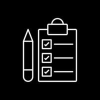 List Line Inverted Icon vector