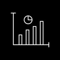 Statistics Line Inverted Icon vector