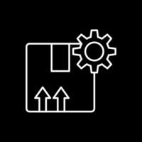 Production Line Inverted Icon vector