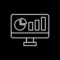 Dashboard Line Inverted Icon vector