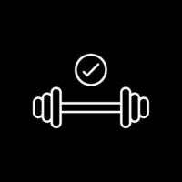 Weight Line Inverted Icon vector