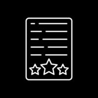 Assessment Line Inverted Icon vector