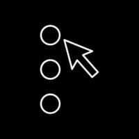 Option Line Inverted Icon vector