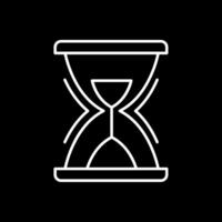 Hourglass Line Inverted Icon vector